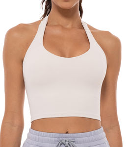 บราออกกำลังกายสำหรับผู้หญิงบราออกกำลังกายแบบไม่มีรอยต่อมีเชือกคล้องคอสำหรับใส่เล่นกีฬาโยคะของผู้หญิง - Product Image 3