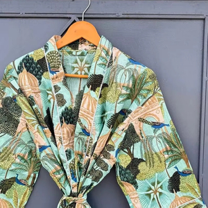 ชุดคลุมกิโมโนลายดอกไม้ชุดคลุมสำหรับงานแต่งงานชุดคลุมสำหรับเพื่อนเจ้าสาวพิมพ์ลายดอกไม้ชุดคลุมใส่นอนสำหรับใส่เดินชายหาดในช่วงฤดูร้อนของขวัญสำหรับผู้หญิงผู้ชาย - Product Image 1