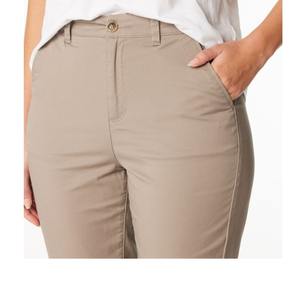 Pantalon Chino Décontracté Slim Fit de Haute Qualité pour Femmes Pantalon Design Personnalisé avec Front Plat Style Bureau Prix de Gros de BD - Product Image 1