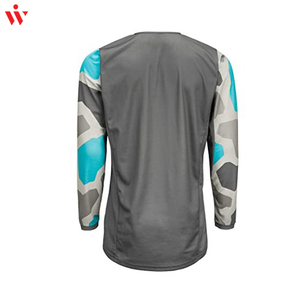 Dernière conception 2024 séchage rapide personnalisé sublimation imprimé manches longues course Motocross manches longues chemise - Product Image 3