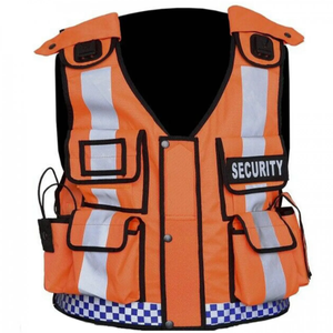 Chaleco de seguridad para el trabajo con logotipo personalizado al por mayor, chaleco de seguridad de alta visibilidad reflectante de último diseño con bolsillos - Product Image 6