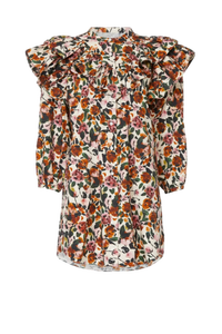 Meilleures ventes Robe florale marron au design unique avec tissu confortable pour chaque occasion pour le commerce de gros - Product Image 6