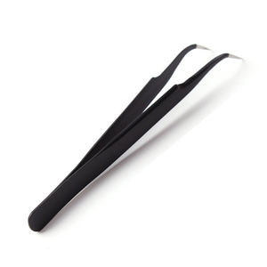 Fabricante de herramientas de belleza de maquillaje para mujer, pinzas para cejas de acero inoxidable con punta inclinada, recortador de cejas y extensión de pestañas - Product Image 2