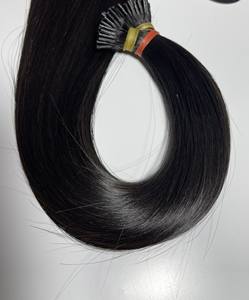 Kératine brute de qualité supérieure i tip 20 22 24 26 28 pouces extensions de cheveux humains i tip extensions de cheveux cuticules alignées genius trame - Product Image 3