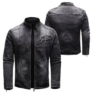 Streetwear décontracté avec logo personnalisé, vente en gros de veste en jean à la mode, manteaux d'équitation, jeans, vestes en jean pour hommes - Product Image 3