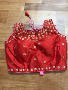 Ready to Wear Traditional Padded <b>Saree</b> <b>Blouse</b> Heavy Embroidery & Stone Work Back Open Hook Style Sizes 30-42 - Product Image 3