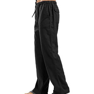 <b>Men's</b> Summer <b>Casual</b> Baggy Beach <b>Trousers</b> Loose Pants 100% Cotton <b>Linen</b> Solid Color-OEM Service Available - Product Image 2