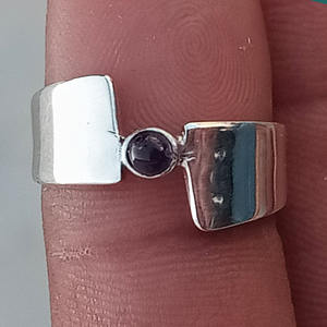 925 Sterling Silver Amethyst Gemstone <b>Ring</b> Fine Jewelry for Women & <b>Girls</b> for Engagement & Gift Wholesale Jewelry - Product Image 2