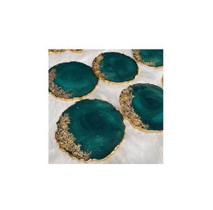 ราคาโรงงานโดยตรง ที่รองแก้วเรซิ่นสำหรับใช้ในบ้าน ออกแบบเองได้ รูปทรงกลม คุณภาพดีที่สุดของที่รองแก้วเรซิ่นอีพ็อกซี่ ราคาขายส่ง - Product Image 1