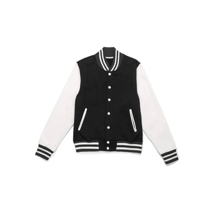 OEM High Quality <b>Men's</b> Outerwear Regular Fit <b>Varsity</b> <b>Jackets</b> with Leather Sleeves Wholesale CollegeBaseballjacket for <b>men</b> - Product Image 4