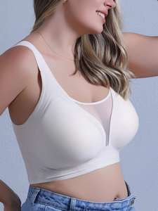 Soutien-gorge sans couture sexy pour femmes, soutien-gorge push-up sans armatures, doux et confortable, à porter tous les jours pour les grandes poitrines - Product Image 2