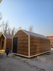 Kit Casa con Struttura in Acciaio Certificato CE Standard Europeo, Lussuosa Casa Prefabbricata a 2 Camere con Tetto a Spiovente, <span class=keywords><strong>Spazio</strong></span> Commerciale Modulare - Product Image 3