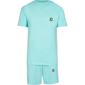 Comfortable Men's <b>T</b>-<b>Shirts</b> and <b>Shorts</b> <b>Sets</b> Wholesale Customized Summer Men <b>Short</b> <b>Sets</b> High Quality Solid Color - Product Image 1