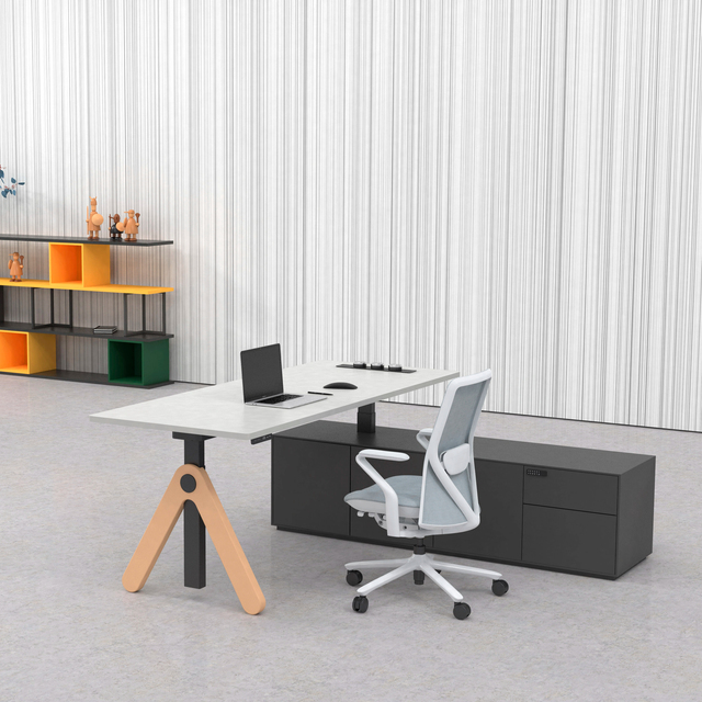 High Quality Electric Height Adjustable Single Motor Sit Stand Desk Ergonomic Design Office Table