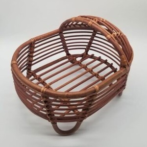 Cesta de bebé Retro tejida a mano de Vietnam, accesorios de fotografía para recién nacidos para comedor y cocina, estilo de diseño tradicional - Product Image 5