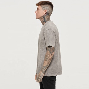 OVERSIZED NOTHING ACID WASH JERSEY 50% Algodón, 50% poliéster Camiseta de manga corta Impresión personalizada Logo Camisetas de algodón - Product Image 6