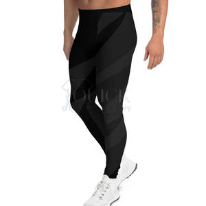 Pantalones de Yoga para Hombre, Cintura Alta, Secado Rápido y Ajustables, de Spandex/Poliéster, Leggings Deportivos con Colores Personalizados, Novedad 2024 - Product Image 5