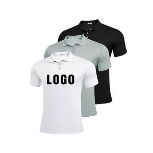 Polo à Manches Courtes en Soie pour Homme de Grande Taille, Couleur Unie, Stretch, Confortable, Décontracté, pour l'Été - Product Image 1