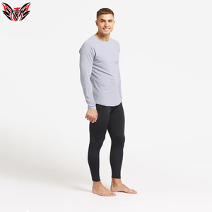 Rash Guard de compression de haute qualité pour hommes avec manches complètes Bon marché Garde Rash Guard MMA pour hommes en couleur unie - Product Image 3