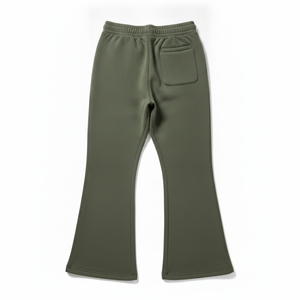 100% Cotton Lightweight Fleece High Street High <b>Joggers</b> Men <b>Wide</b> <b>Leg</b> Baggy Sweat Pant Elastic Active Straight Embroidery - Product Image 3