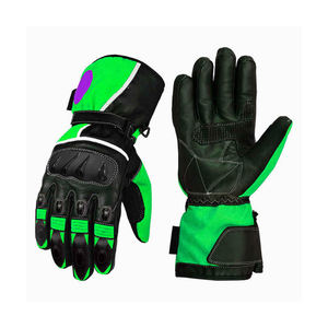 Guantes de carreras de protección para montar en moto Guantes de moto de cuero de alta calidad para deportes de carreras al aire libre Guantes - Product Image 1