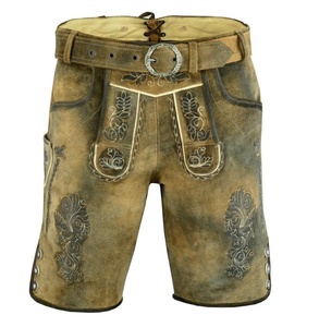 Alta calidad alemán Trachten bávaro Lederhosen Oktoberfest Kurz cabra gamuza lederhose 2024/25 - Product Image 1
