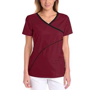 Uniformes Médicos de Alta Calidad Ecológicos con Spandex Elástico en 4 Direcciones, Unisex, Cuello en V, Conjuntos de Uniformes de Hospital, Logotipo Personalizado - Product Image 4