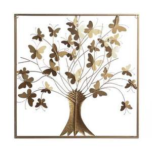 Design floral d'art mural en métal de luxe fini à la main avec précision offrant un charme artistique détaillé pour des intérieurs élégants - Product Image 2