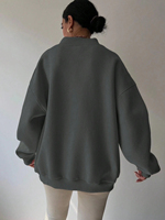 Sweat-shirt personnalisé OEM, nouveau style, hiver, doublé, décontracté, ample, respirant, anti-rétrécissement, haute qualité, prix usine, pour femme