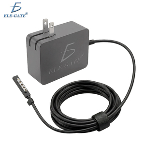 Caricabatterie 24W 12V 2A per Microsoft Surface, Alimentatore in Lega di Alluminio con Funzione PD, Uscita SCP 5V/1A, Compatibile EU/US/UK - Product Image 1