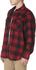 High Quality <b>Men's</b> Long Sleeve Casual winter Fashion Outerwear Heavyweight <b>Fleece</b> Flannel <b>Shirt</b> - Product Image 6