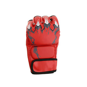 Équipement de boxe professionnel à succès OEM, gants de MMA en cuir, demi-doigts, cuir PU durable, gants de MMA, vêtements d'arts martiaux - Product Image 3