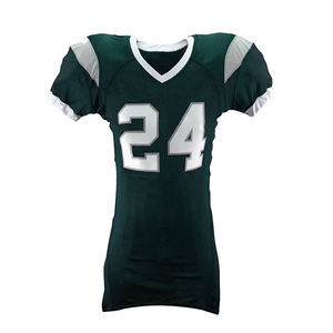 Uniforme de football américain en tissu doux et confortable de haute qualité ensembles élégant à manches courtes respirant évacuant l'humidité Plus - Product Image 5