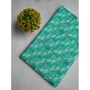 Tissu de popeline de coton biologique JBOR64-PC1 2 mètres prédécoupé 150gsm fil peigné tissé Technique Style de voile doux pour l'artisanat - Product Image 1