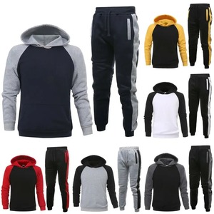 Sólido OEM diseño personalizado algodón polar invierno manga larga Casual ropa deportiva entrenamiento Jogging desgaste chándales 2 uds conjuntos - Product Image 5