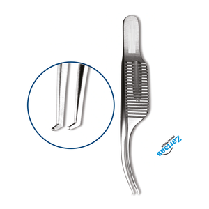 Fórceps Troutman Iris de acero inoxidable de alta calidad 1x2 dientes 7,5 cm Instrumentos quirúrgicos Fabricante y exportador - Product Image 3