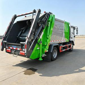 Camion compacteur de déchets mini Dongfeng Duolika neuf, directement d'usine, équipé d'un bras pivotant et d'un compactage hydraulique des bacs. - Product Image 6