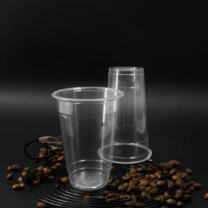 Vasos de plástico desechables transparentes de alta calidad 14/16/24oz bebidas de pared simple/café/tazas para servir jugo con tapas tamaño de 95mm - Product Image 5