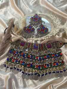 Service OEM conçoit à la main en acier inoxydable de haute qualité vintage afghan ensembles collier boucle d'oreille pour femmes pour mariage - Product Image 3