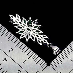 AAA+ Quality 925 Sterling Silver <b>Pendant</b> Marquise <b>Emerald</b> Tanzanite Natural Gemstone Jewelry Cus-Jew105 - Product Image 3