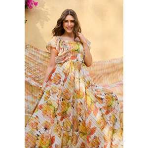 Conjunto de Traje de 3 Piezas para Mujer, Sin Costuras, de Algodón y Seda, Estampado, con Dupatta, Modelo CS-52003 - Product Image 5