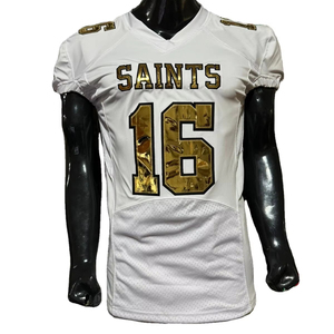 Camiseta de Fútbol Americano, Camiseta de Fanático, Sublimación, Bordado, Talla Grande, 7v7, Bandera, Foto Real, Fábrica de Pakistán, Deportes - Product Image 1