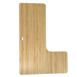 L-Shaped Corner Computer <b>Desk</b> Top 160x110cm Made of Oak Veneer Plywood MB024 - Product Image 1