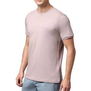 T-shirts pour hommes à manches courtes et col rond en gros, fabrication sur mesure OEM, impression de votre logo, t-shirts pour hommes en coton et polyester respirant - Product Image 3
