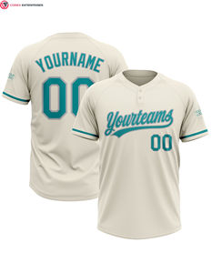 Camiseta de béisbol personalizada de alta calidad con botón completo sublimada con 2 botones de talla grande ropa de softball transpirable - Product Image 3