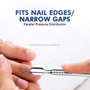 Empujador de Cutículas de Doble Cabeza de Acero Inoxidable Estilo Europeo, Herramienta de Manicura y Pedicura para Limpieza de Uñas - Product Image 2