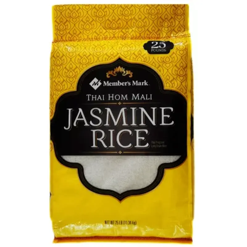 أرز هوم مالي طويل الخصر عالي الجودة معطر (أرز ياسمين تايلاندي أبيض) 5%/10%/15 للبيع بكميات كبيرة