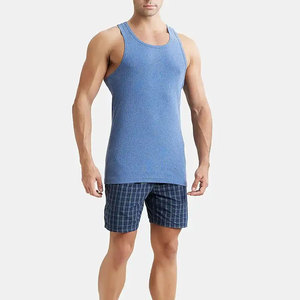 Camiseta sin mangas de entrenamiento de secado rápido de 100% algodón transpirable de talla grande para hombre de alta calidad para gimnasio deporte Fitness - Product Image 4