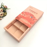 Boîte-cadeau de chocolat de style de tiroir de papier d'emballage, OEM rose d'emballage de boîte de chocolat bienvenue