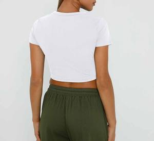 Camiseta Corta Deportiva para Mujer para Fitness, Gimnasio, Entrenamiento, Yoga y Ropa Deportiva Activa Premium - Product Image 3